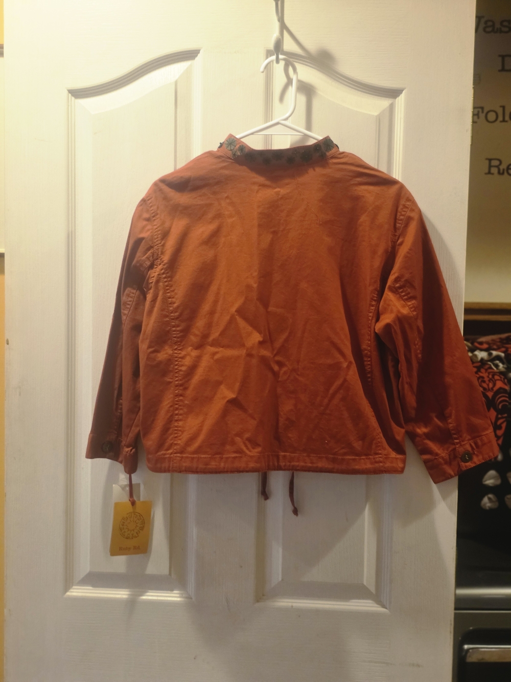 Ruby Rd. Rust Orange Button-Front Jacket - Picture 7 of 9